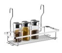 Ver imagem 1 de Suporte Aéreo Simples Porta Condimentos de Cozinha Schmitt:Cromado