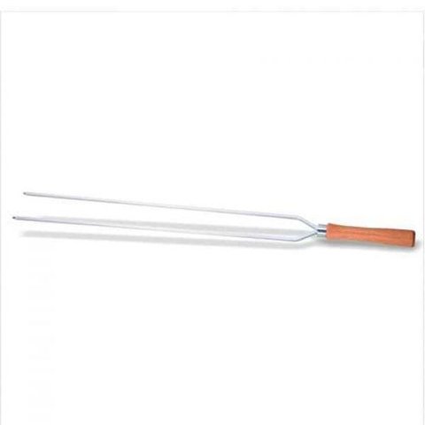 Espeto Aluminio Duplo 85cm Madefer Inox