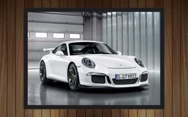 Quadro Decorativo Carros Porsche Salas Decorações Interiores Com Moldura - 1