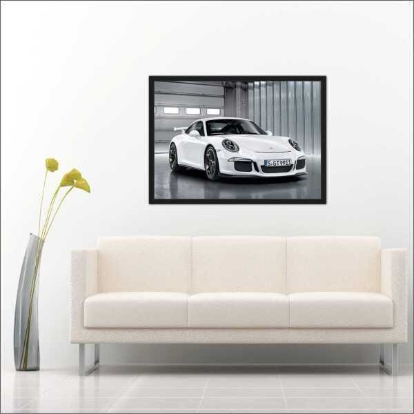 Quadro Decorativo Carros Porsche Salas Decorações Interiores Com Moldura - 3