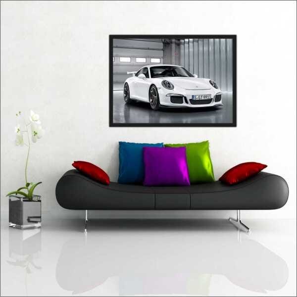 Quadro Decorativo Carros Porsche Salas Decorações Interiores Com Moldura - 4