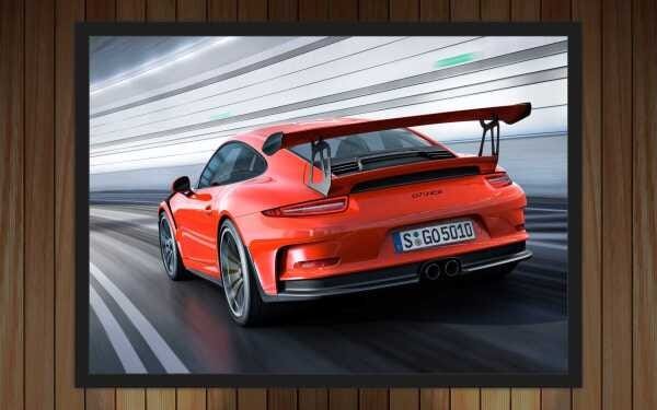Quadro Decorativo Carros Porsche Salas Decorações Interiores Com Moldura - 1