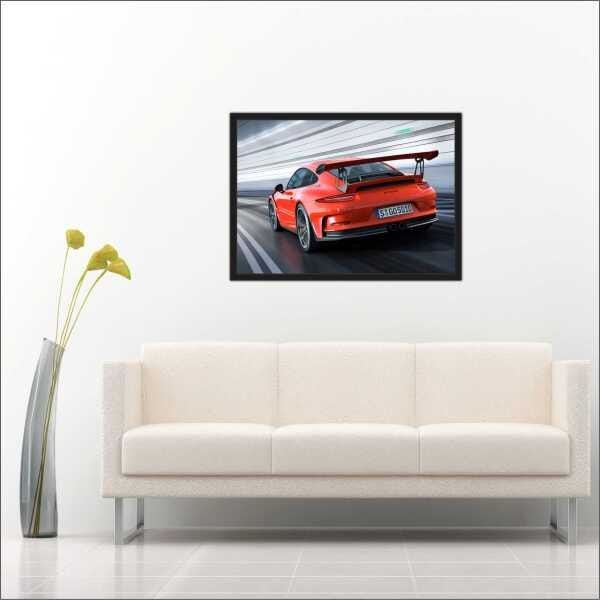 Quadro Decorativo Carros Porsche Salas Decorações Interiores Com Moldura - 4