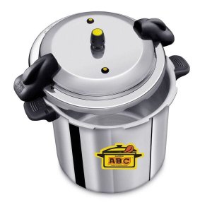 PANELA DE PRESSÃO FECHAMENTO EXTERNO ASA BAQUELITE HOTEL 12 L - ALUMÍNIO ABC