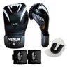 Kit Boxe Muaythai Venum New Elite 2.0 Preta 12oz - 1