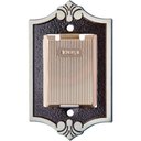 Ver imagem 1 de Armador para Rede de Embutir Zamac Latão Oxidado Col.6323 Ezlo - 011642 - Alianca Gancho P/rede Emb.