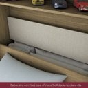 Ver imagem 5 de Guarda-Roupa Solteiro 4 Portas com Espelho e Cama Baú Happy Espresso Móveis