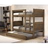 Beliche Bibox Treliche Cama Auxiliar 100% Mdf Top Star Forte: Castanho - 1