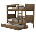 Ver imagem 2 de Beliche Bibox Treliche Cama Auxiliar 100% Mdf Top Star Forte: Castanho