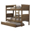 Ver imagem 2 de Beliche Bibox Treliche Cama Auxiliar 100% Mdf Top Star Forte: Castanho