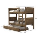Ver imagem 3 de Beliche Bibox Treliche Cama Auxiliar 100% Mdf Top Star Forte: Castanho