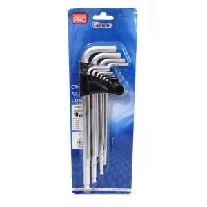 Jogo Kit Chave Allen Longa 10 Peças 1,5 A 10mm