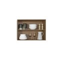 Ver imagem 2 de Armário Cozinha Aéreo 80cm 2 Portas Etna - Carvalho Oak/Off White