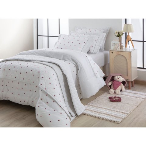 Edredom Solteiro Kacyumara Percal 200 Fios Vida Bela