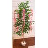 Planta Artificial Árvore WISTÉRIA ROSA com 1,60 metros de altura - 6