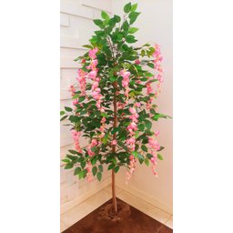Planta Artificial Árvore WISTÉRIA ROSA com 1,60 metros de altura - 4