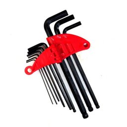 Jogo Chave Allen Abaulada Longa 1/16-3/8" 9 Peças Profissional CRV Corneta - 4