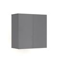 Ver imagem 1 de Armário Organizador Compacto Aéreo Apartamento 2 Portas:cinza