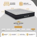 Ver imagem 5 de Cama Box Queen Royal Air Pillow Top Molas Ensacadas Suede Preto