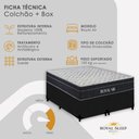 Ver imagem 7 de Cama Box Queen Royal Air Pillow Top Molas Ensacadas Suede Preto