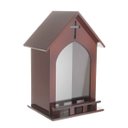 Ver imagem 3 de Capela Oratório com Vidro Mogno para Imagem de Santo Grande de até 30 cm