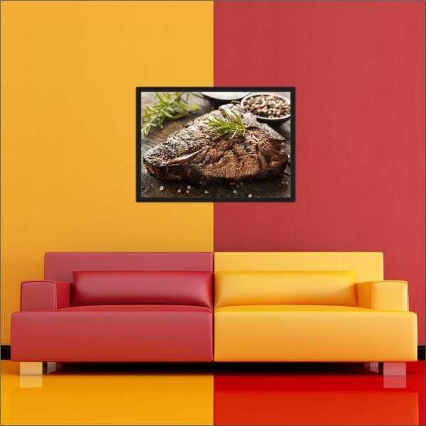 Quadro Decorativo Churrascarias Churrasco Restaurantes Gourmet Salas Comerciais Com Moldura - 3