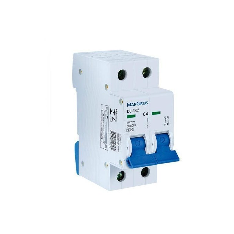 Disjuntor Residencial Bipolar Classe c - DJ-3K2-C10 A