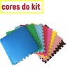 Kit 8 Pçs Tapete Tatame Eva 50x50x1cm Ginastica Academia Aerobica fitness cobre 2m² - 2