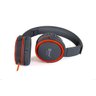 Fone de Ouvido Headphone Cinza/Laranja Alto Falantes - 2