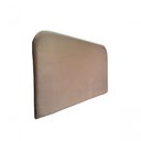 Ver imagem 4 de Cabeceira Estofada Casal Orgânica 140x120 MDF Suede Marrom Claro