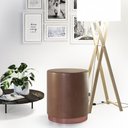 Ver imagem 4 de Kit 2 Banco Puff Redondo Decorativo Viena Café - Adz