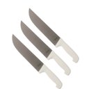 Ver imagem 1 de Faca Inox Cabo Branco 9 Pol Mor - Kit com 3 Unidades