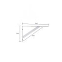 Ver imagem 3 de Suporte Mão Francesa para Prateleira de 10cm Branca 12 Peças + Kit Parafusos e Buchas