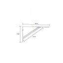 Ver imagem 3 de Suporte de Prateleira Mão Francesa 15 Cm Branca 12 Peças + Kit Parafusos e Buchas