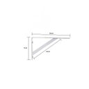 Ver imagem 3 de Suporte de Prateleira Mão Francesa 20 Cm Branca 12 Peças + Kit Parafusos e Buchas