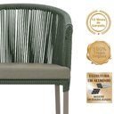 Ver imagem 3 de Mesa com 4 Cadeiras e Noronha Estofado 8 Trama Original Verde