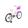 Bicicleta Aro 20 Infantil MTB Girl Com Roda Lateral - Branco - 3