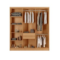 Guarda Roupa Casal Roma Mdf 6 Portas e 2 Gavetas Moderna - 3