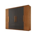 Ver imagem 2 de Guarda Roupa Casal Roma Mdf 6 Portas e 2 Gavetas Moderna
