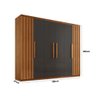 Guarda Roupa Casal Roma Mdf 6 Portas e 2 Gavetas Moderna - 4