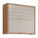 Ver imagem 1 de Armário Aéreo Eloise 80cm 2 Portas Basculantes Freijó/off White - Mgm