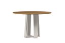 Ver imagem 1 de Mesa de Jantar Isabela 120x120m com Tampo Mdf Off White Ype - New Ceval