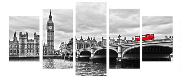 Quadro 70x150cm em Impressão Digital – Paris Preto e Branco Atelier Valverde - 1