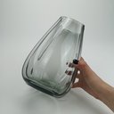 Ver imagem 4 de Vaso Decorativo Enfeite Casa Planta Home&Co Vidro 24x15x15cm Marrom
