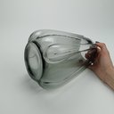 Ver imagem 3 de Vaso Decorativo Enfeite Casa Planta Home&Co Vidro 24x15x15cm Marrom