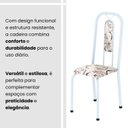 Ver imagem 7 de Conjunto Sala de Jantar com 4 Cadeiras Lívia Branco/Arabesco/Marrom