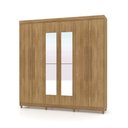 Ver imagem 4 de Guarda Roupa Casal Bosque Nobre 6 Portas de Bater com Espelho Nature Vila Rica