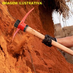 Picareta Pá Ponta Premium Cabo Envernizado Cunha Polietileno Minasul - 4