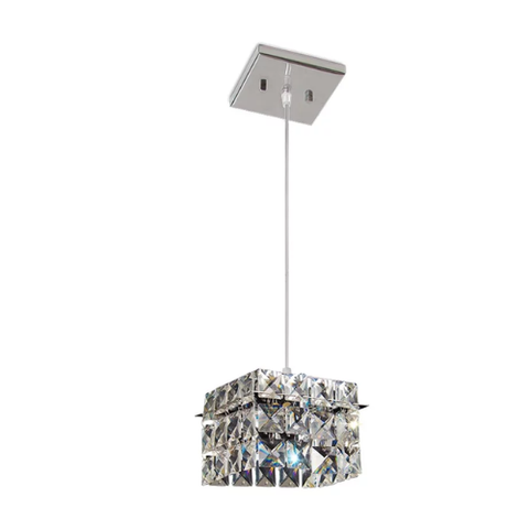 Pendente Lyon Cristal Qd 16x16 1 Luz G9 Bronzearte