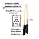 Ver imagem 4 de Cavadeira Light Articulada Cabo em Madeira Encerado 180cm Minasul